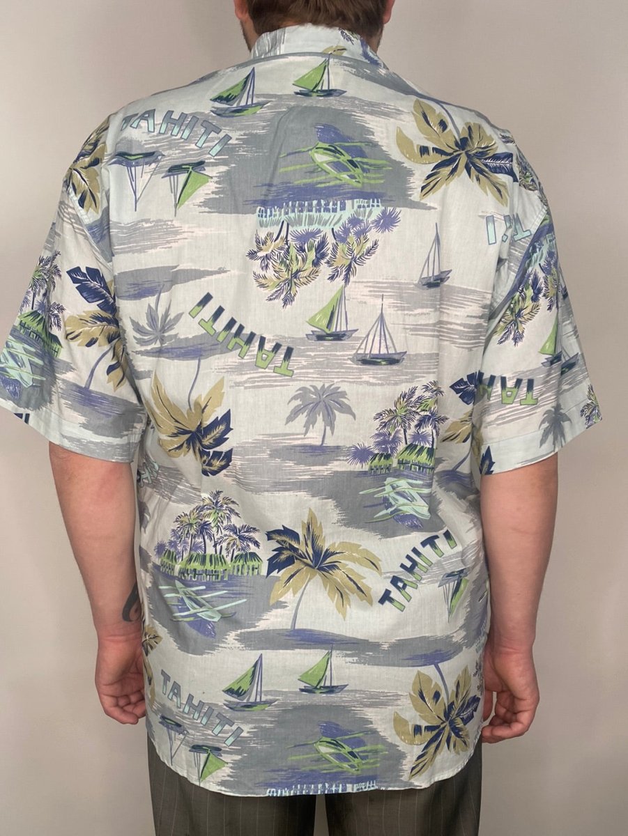 Blue Versace Hawaii Shirt